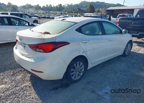 2016 Hyundai Elantra Se from USA, damaged, VIN 5NPDH4AE2GH722787